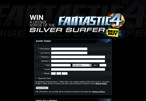 Silver Surfer Promo for Best Buy